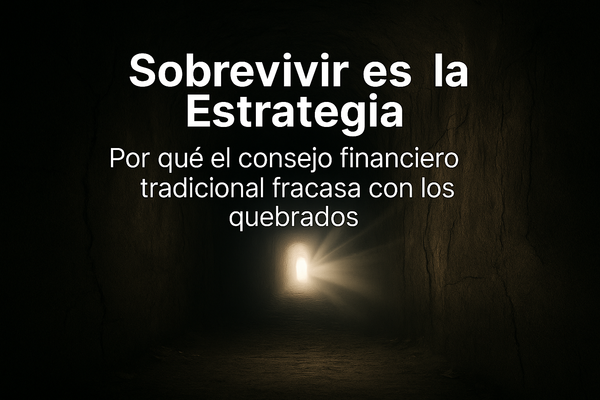 La Supervivencia Es la Estrategia: Por Qué los Consejos Financieros Tradicionales Fallan a los Que Están en Quiebra